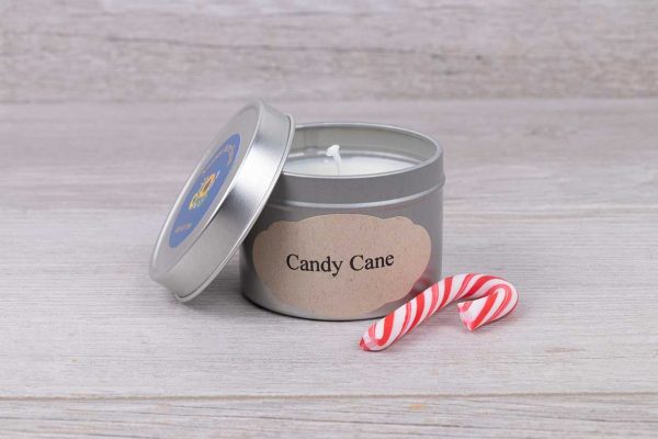 candy cane candle