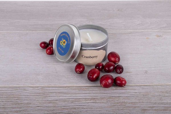 cranberry scented candle