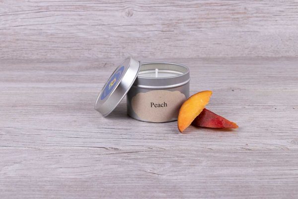 Peach scented candle