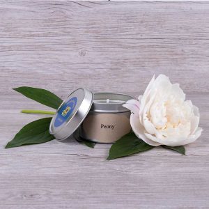 Peony scented candle