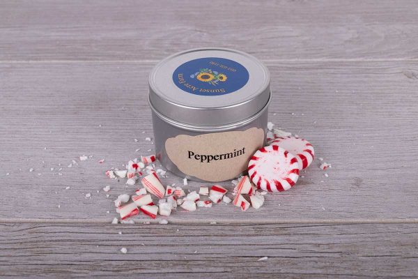 peppermint scented candle